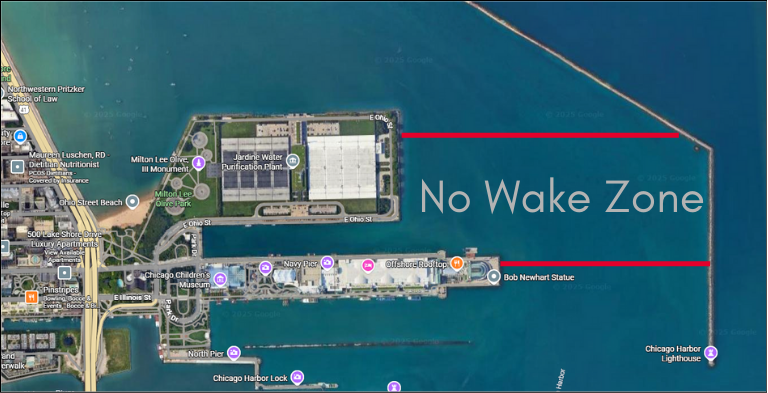 Map of the No Wake Zone